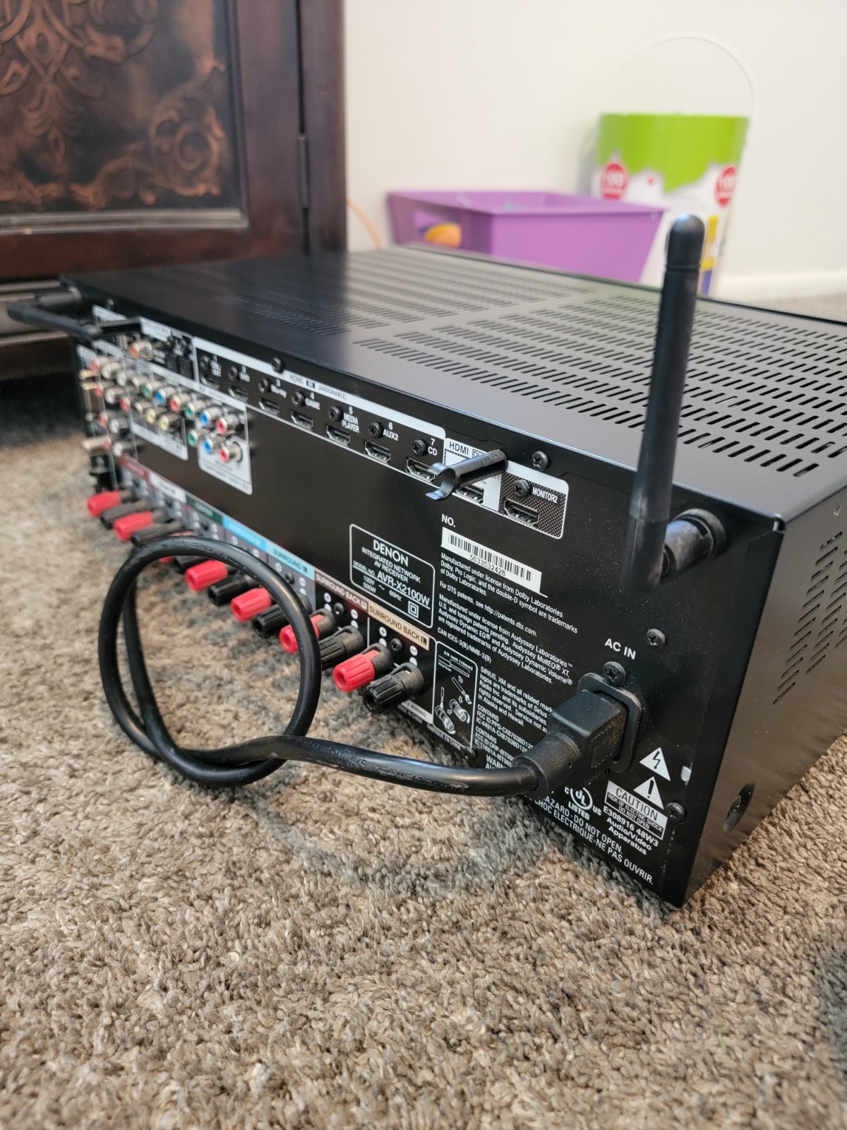 Denon Integrated Network AV Receiver AVR-X2100W - No Remote