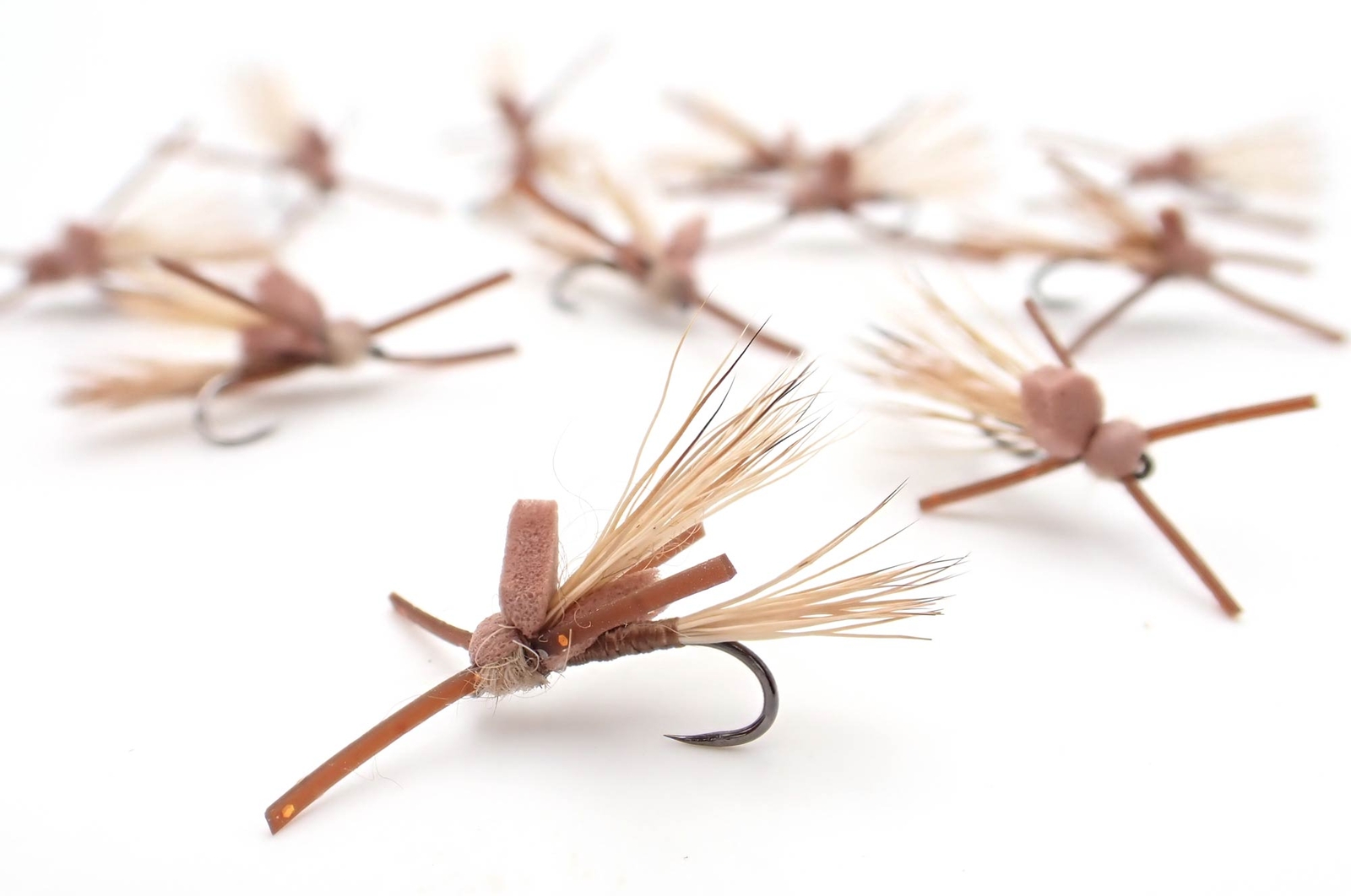 Madam X Foam Striker Variant Dry Fly Attractor 12 Flies Barbless Hooks