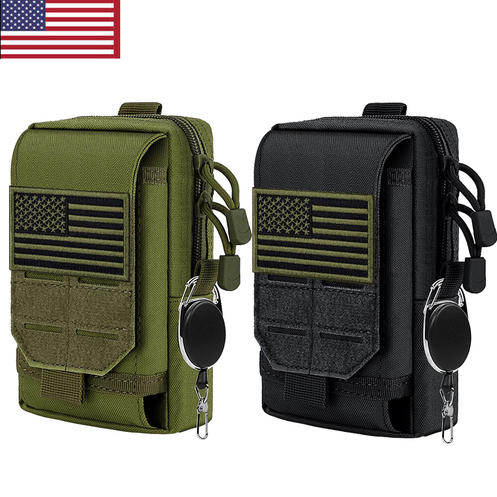 Tactical Molle Pouch EDC Waist Bag Pack Outdoor Men Utility Cell Phone Holster