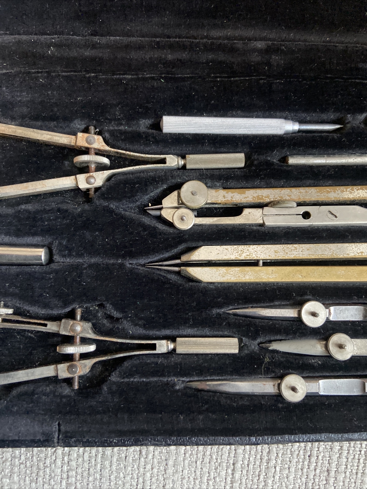 Antique Anker precision compass Technical Architect Cased drawing set