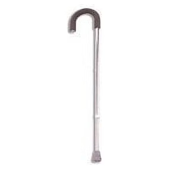 Lumex Cane Round Handle Silver Vinyl Grip Adjustable Height Walking Stick 6220A