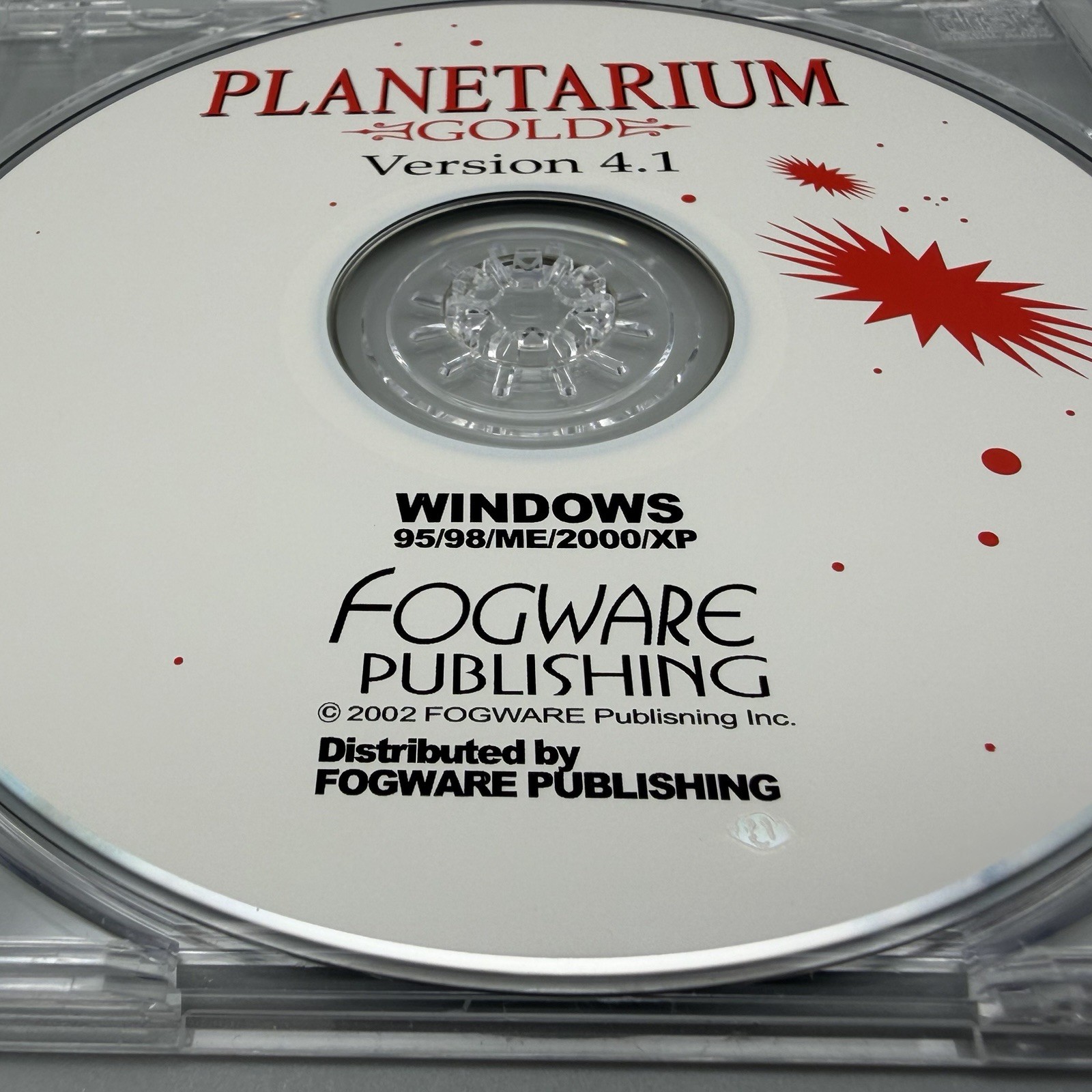 Vintage Planetarium Gold Version 4.1 Software CD 2002 Windows Fogware Publishing