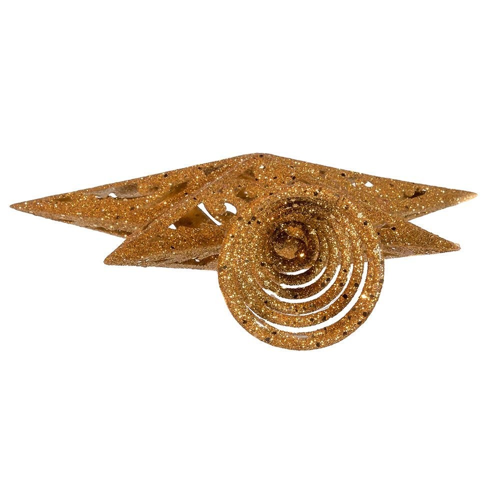 Kurt S. Adler Kurt Adler H9100 8 Inch Gold Glittered 5 Point Star Treetop