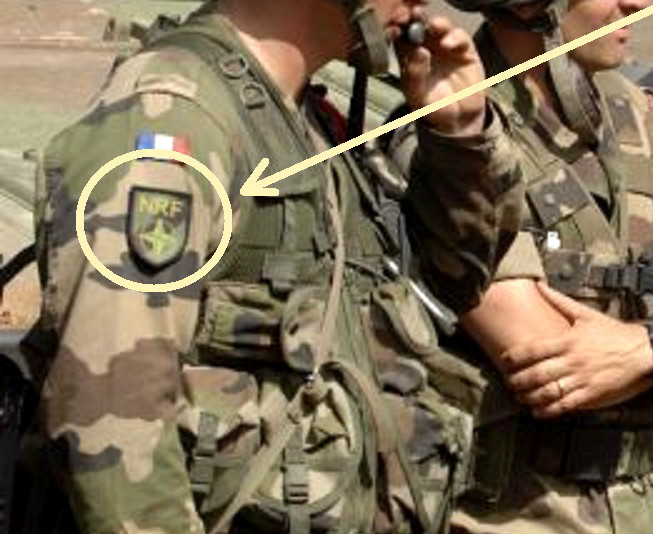 NATO RESPONSE FORCE DEPLOYMENT bordering UKRAINE vêlkrö 2-PC: NRF + GERMAN FLAG