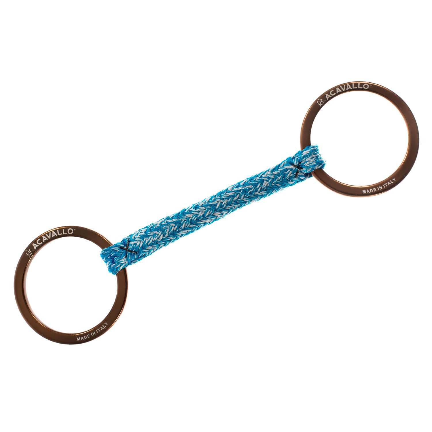 Acavallo Jumpe Alupro Snaffle Bit, 5.3-Inch, Brown