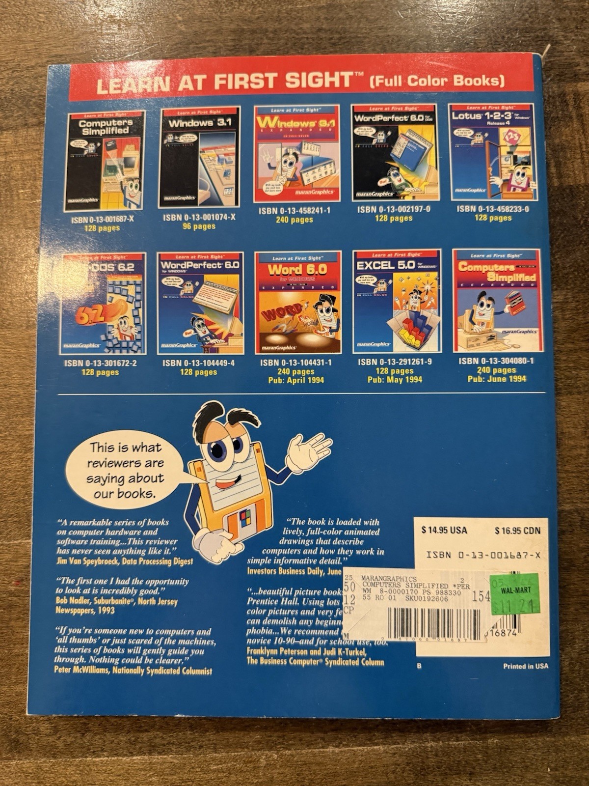 Computers Simplified 1993 Maran Graphics Tech Book How To 486