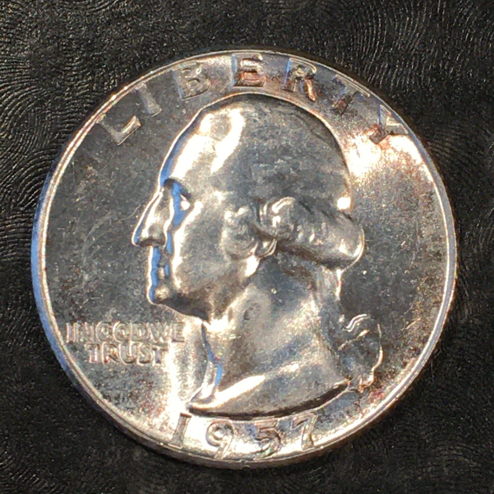 1957 Washington Silver Quarter - High Quality Scans #K788