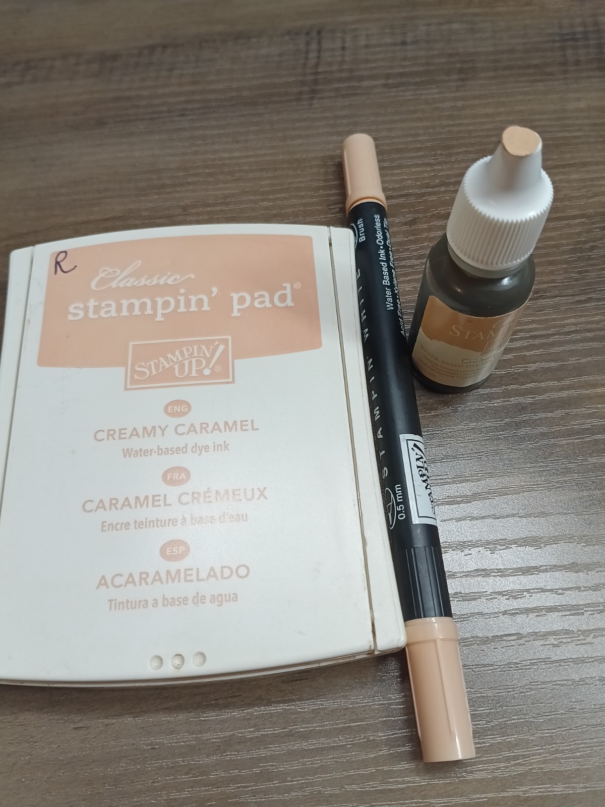 Stampin Up Classic Ink Refill, Marker & Pad ~ Creamy Caramel