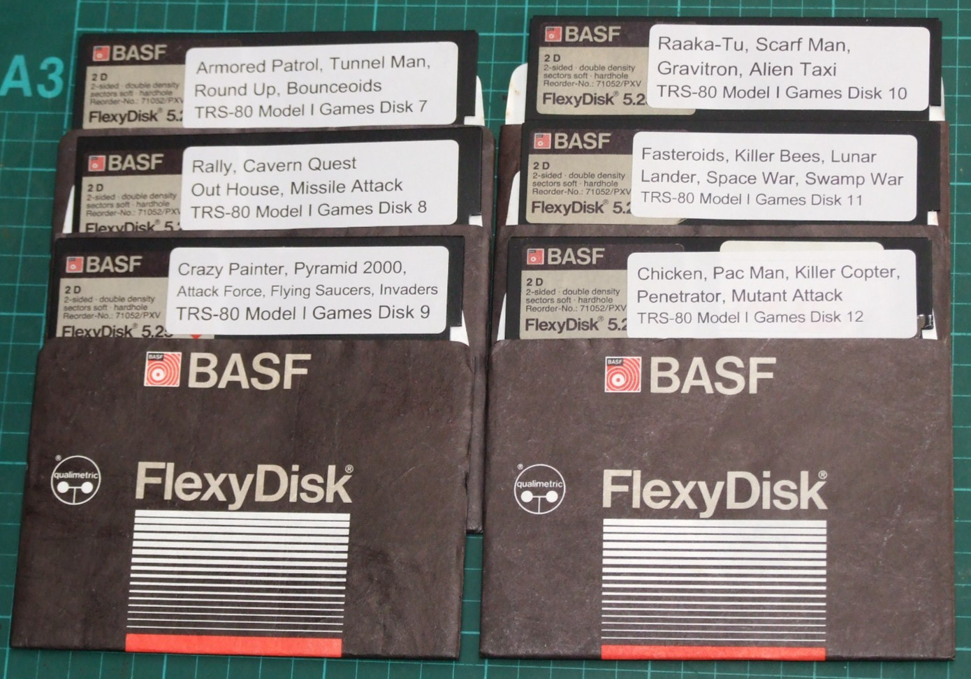 6 MORE Disks of Games for the Radio Shack TRS-80 Model I vintage computer Vol. 2