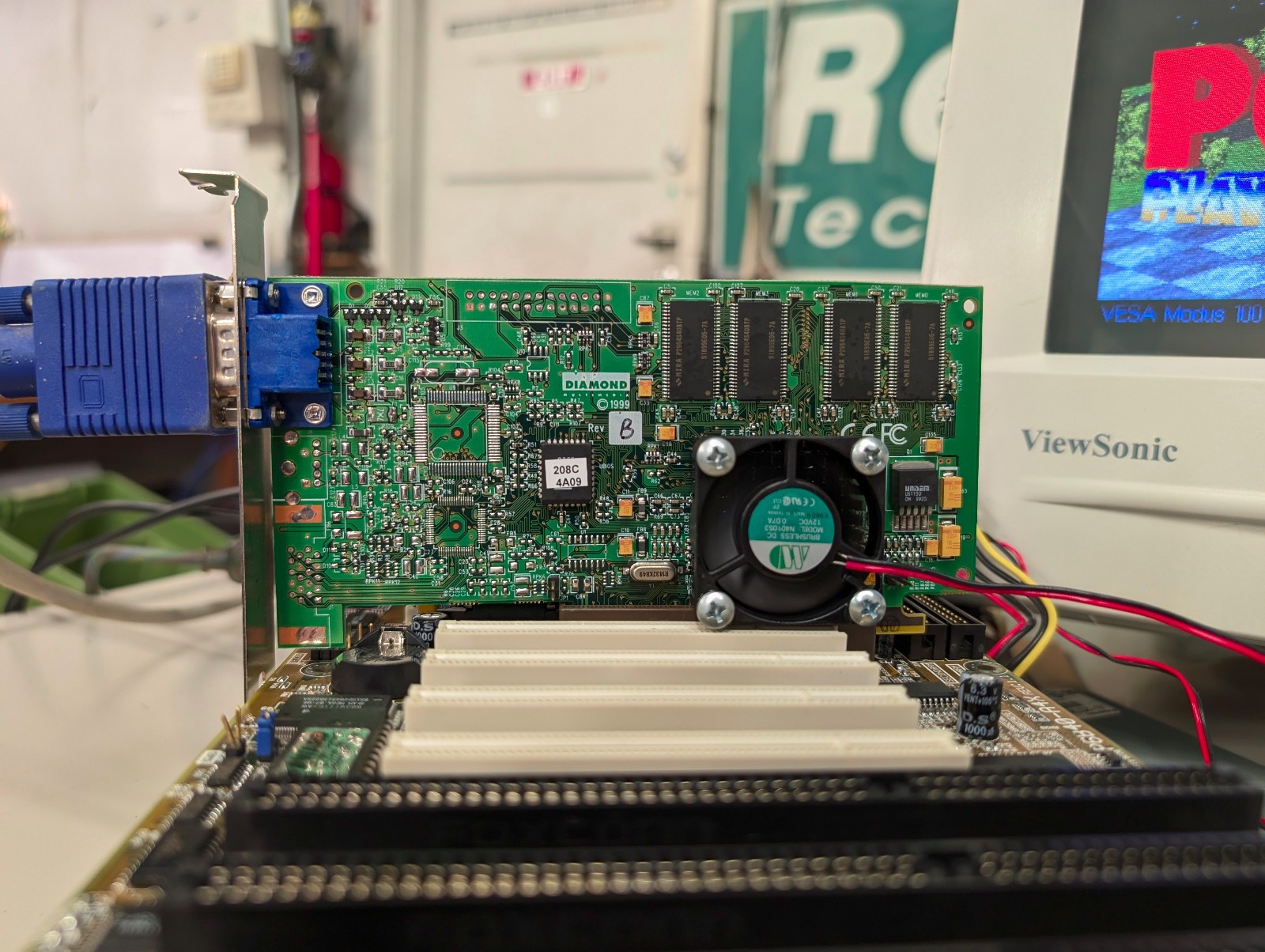 Diamond Stealth III S540 28030530-001 AGP 32MB graphics accelerator; tested READ
