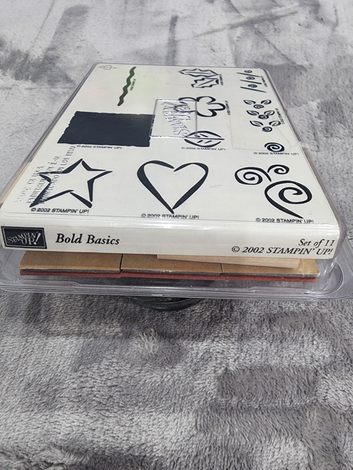 Bold Basics 10 Pc - 2002 Stampin’ Up Wooden Stamp Set