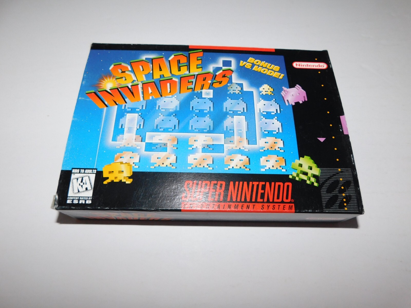 AUTHENTIC Nintendo SNES 1997 SPACE INVADERS ~ BOX ONLY ~ GREAT CONDITION!