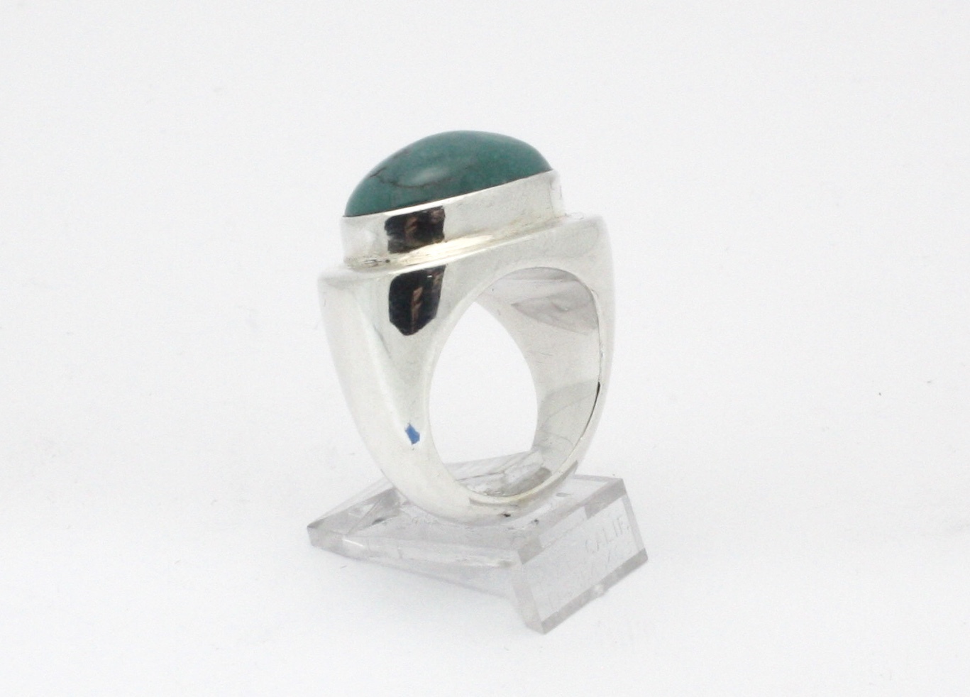 TURQUOISE RING set i SOLID .925 STERLING SILVER Size 6 FREE FAST SHIPPING!!!