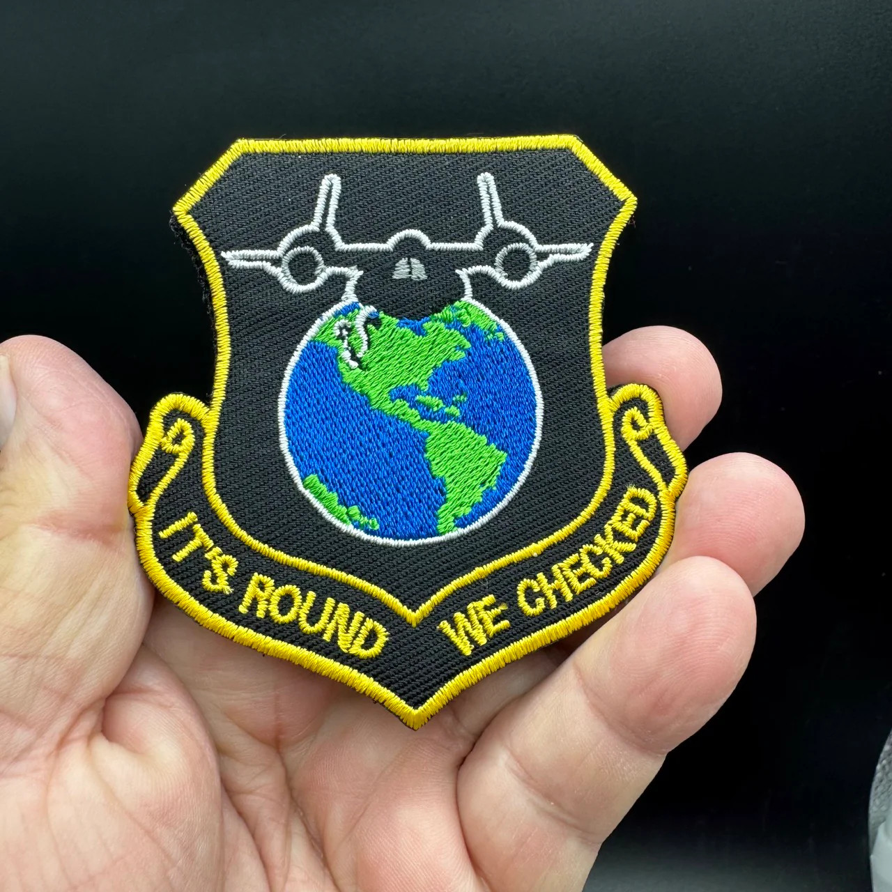 Funny It's Round We Checked SR-71 Blackbird Morale Patch Ships Free in the USA P