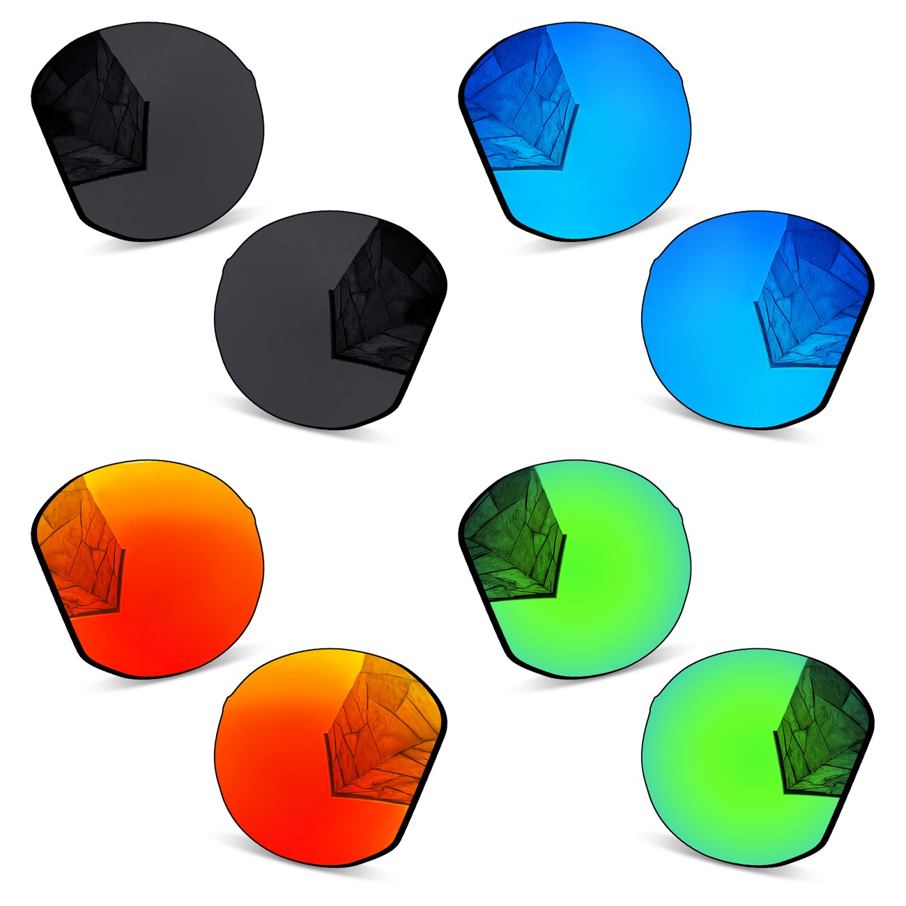 Anti-Scratch Polarized Replacement Lenses for Oakley HSTN OO9242 52mm Frame