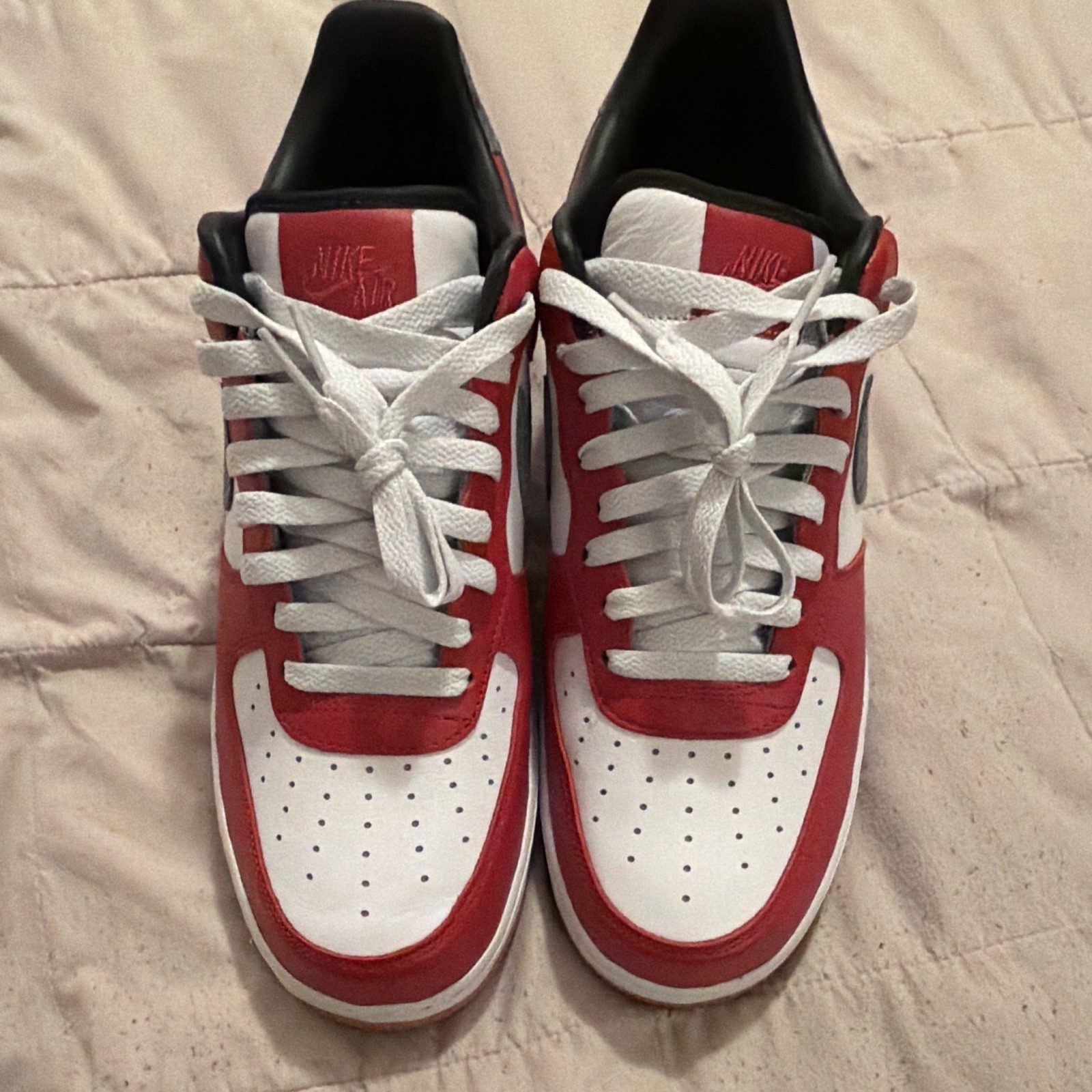 Nike Air Force 1 Low Nike By You Custom Red/White/Gray/Black CT7875-100
