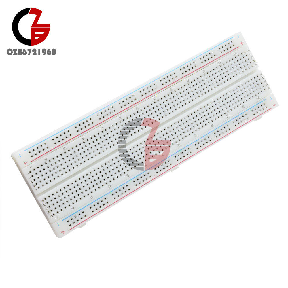 2pcs MB-102 MB102 Breadboard 830 Point Solderless PCB Bread Board Test Develop