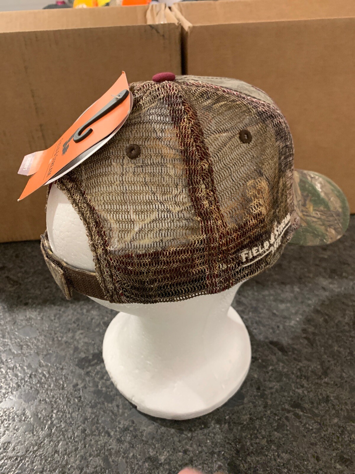Field & Stream Ox Blood Mesh Back Camo Hat Women's REALTREE XTRA OSFM OSFA NEW!!
