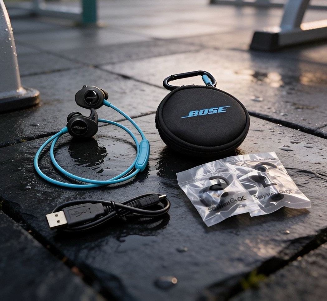 Bose SoundSport Wireless Bluetooth In-Ear Neckband Sport w/ Case, USB, Tips