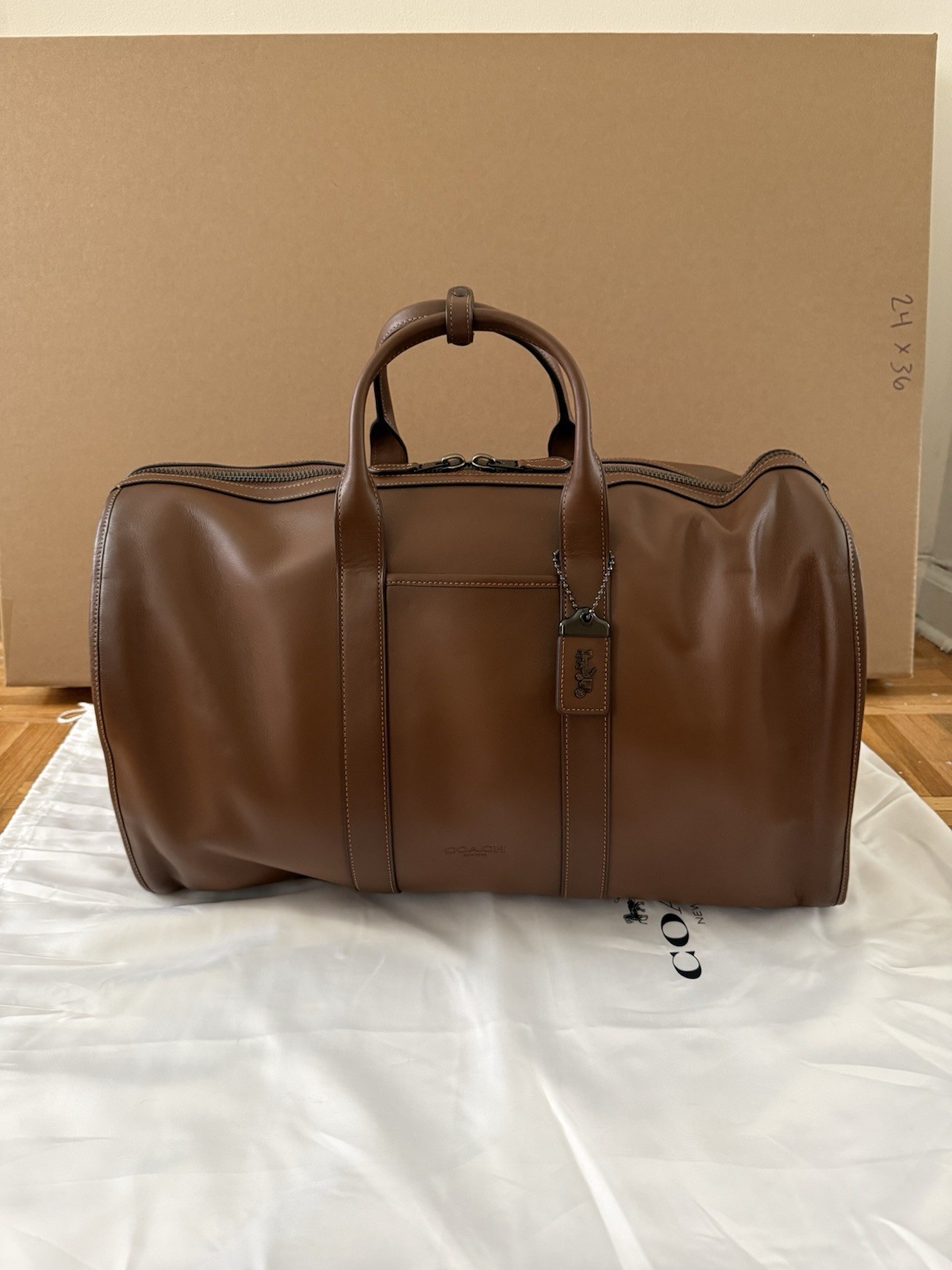 Coach Gotham duffle bag 45 saddle brown NWT