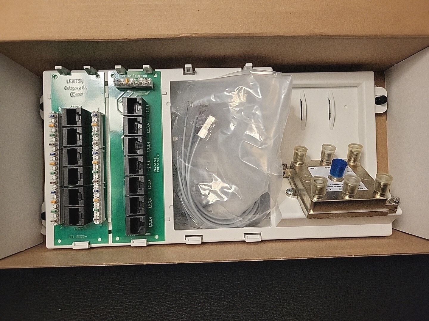 LEVITON 47606-BNP BASIC HOME NETWORKING PLUS PANEL 2GHZ DISTRIBUTION MODULE