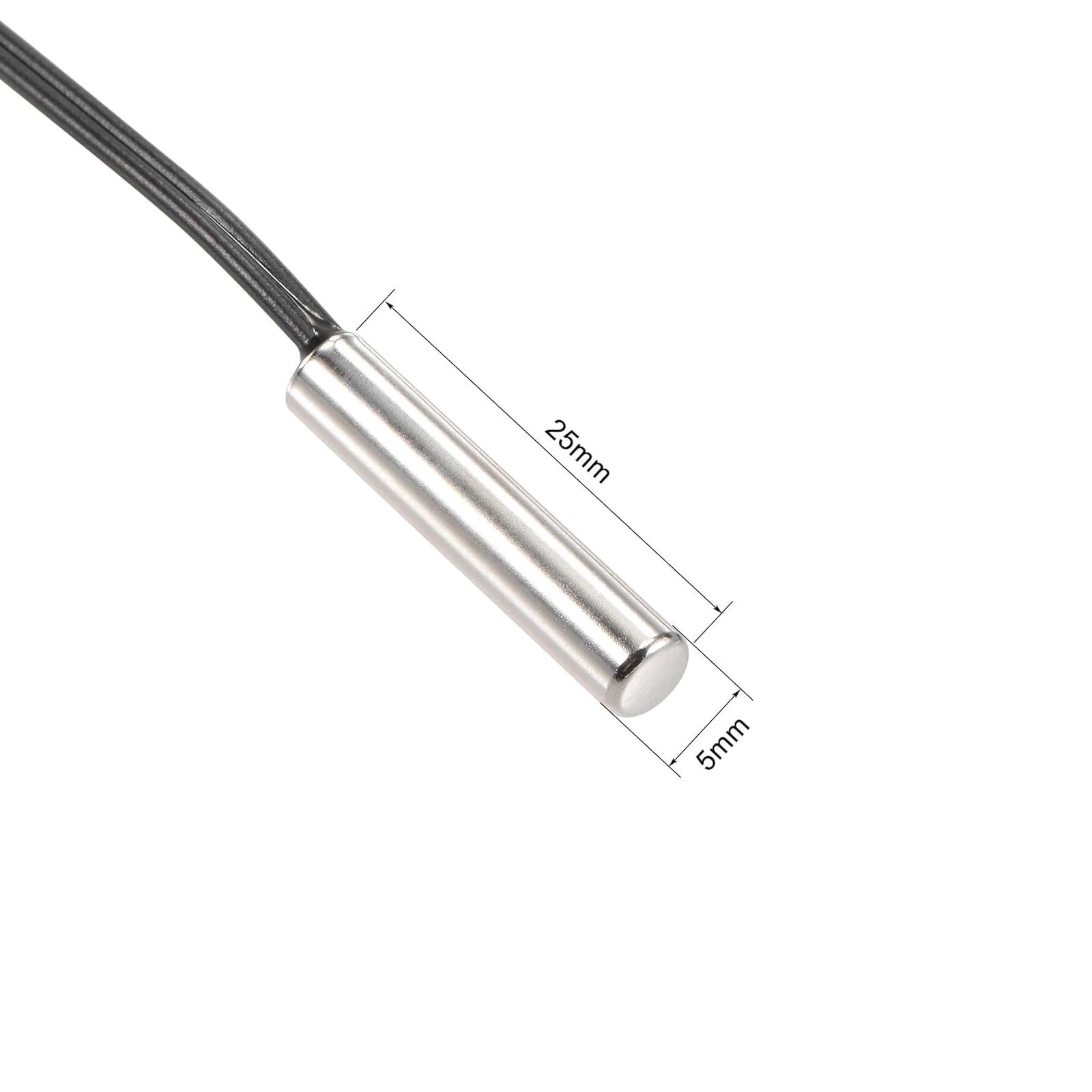 10K Temperature Sensor Probe, 3pcs 1 Meter Waterproof Temp Sensor Probe, Stai...