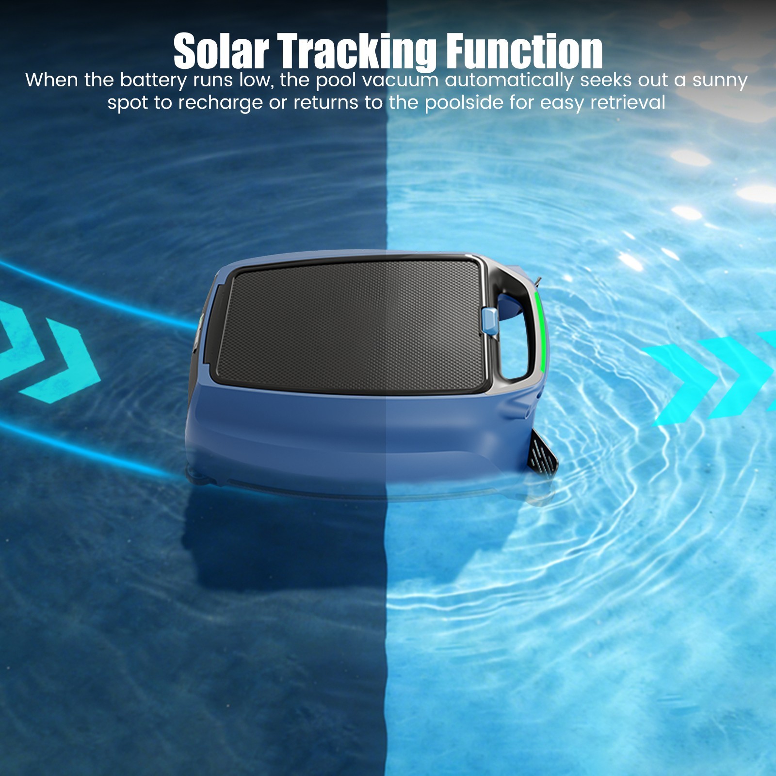 AIRROBO SP200 Solar Powered Robotic Pool Skimmer Automatic Pool Cleaner Robot