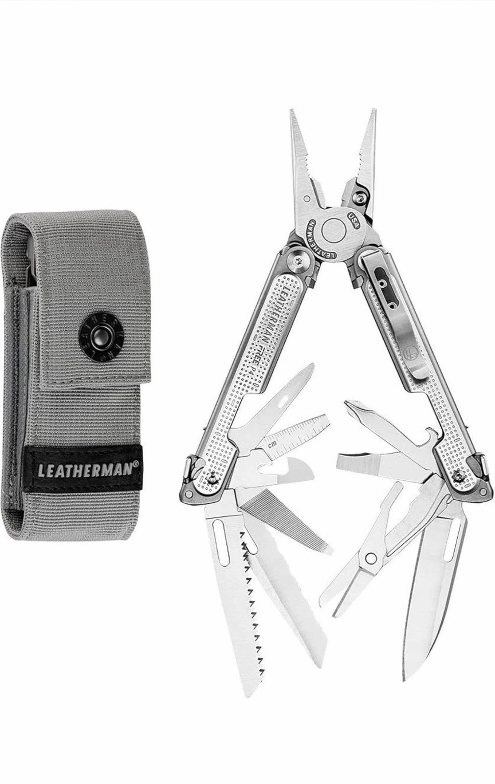 NEW IN BOX Leatherman Free P4 Multi-Tool Stainless Steel w/ Nylon Sheath