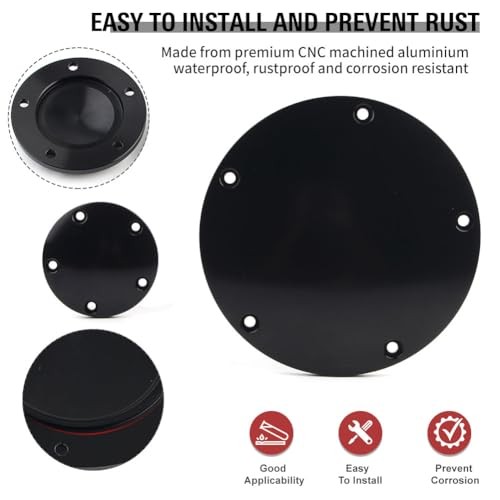 Motorcycle CNC 5 Holes Derby Cover & Point Cover for Harley Dyna 1999 Black
