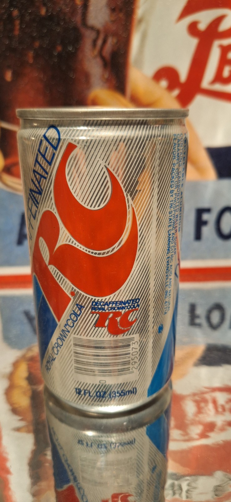 🥤 Decafinated RC Cola Soda Pop Can Prop Empty 70's 80's