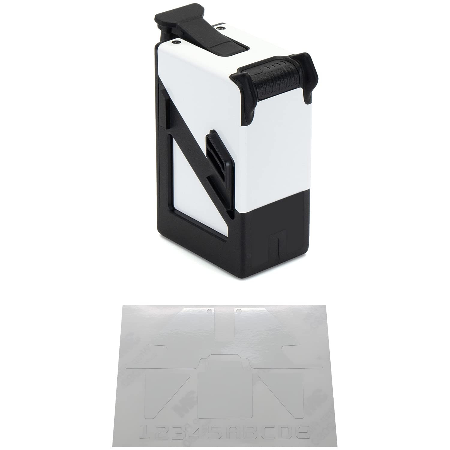 WRAPGRADE Drone Battery Racing FPV Skin sticker "Racing White"