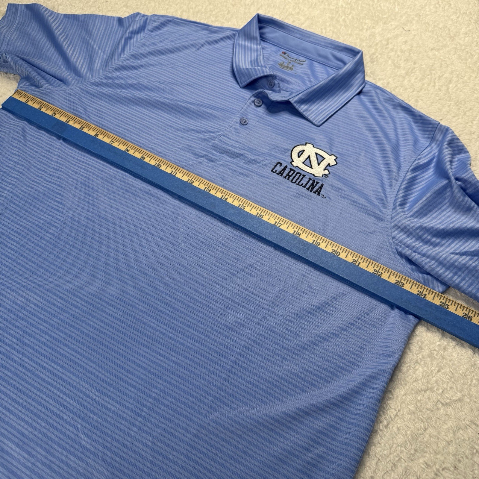 Champion University Of North Carolina Blue Polo Shirt Men’s XL Tar Heels UNC