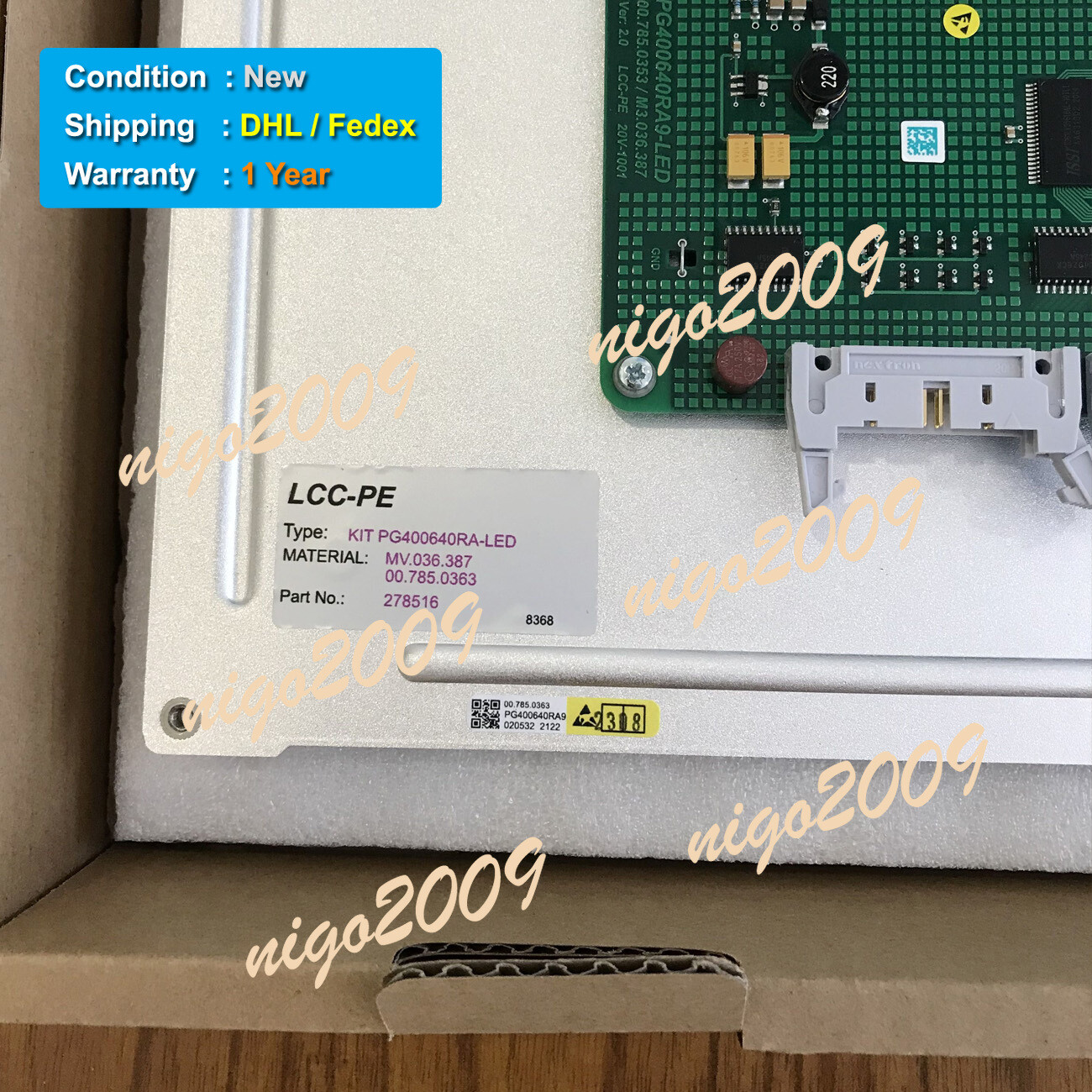 CP Tronic Display PG400640RA9-LED MV.036.387 00.785.0363 Fit for Heidelberg SM74