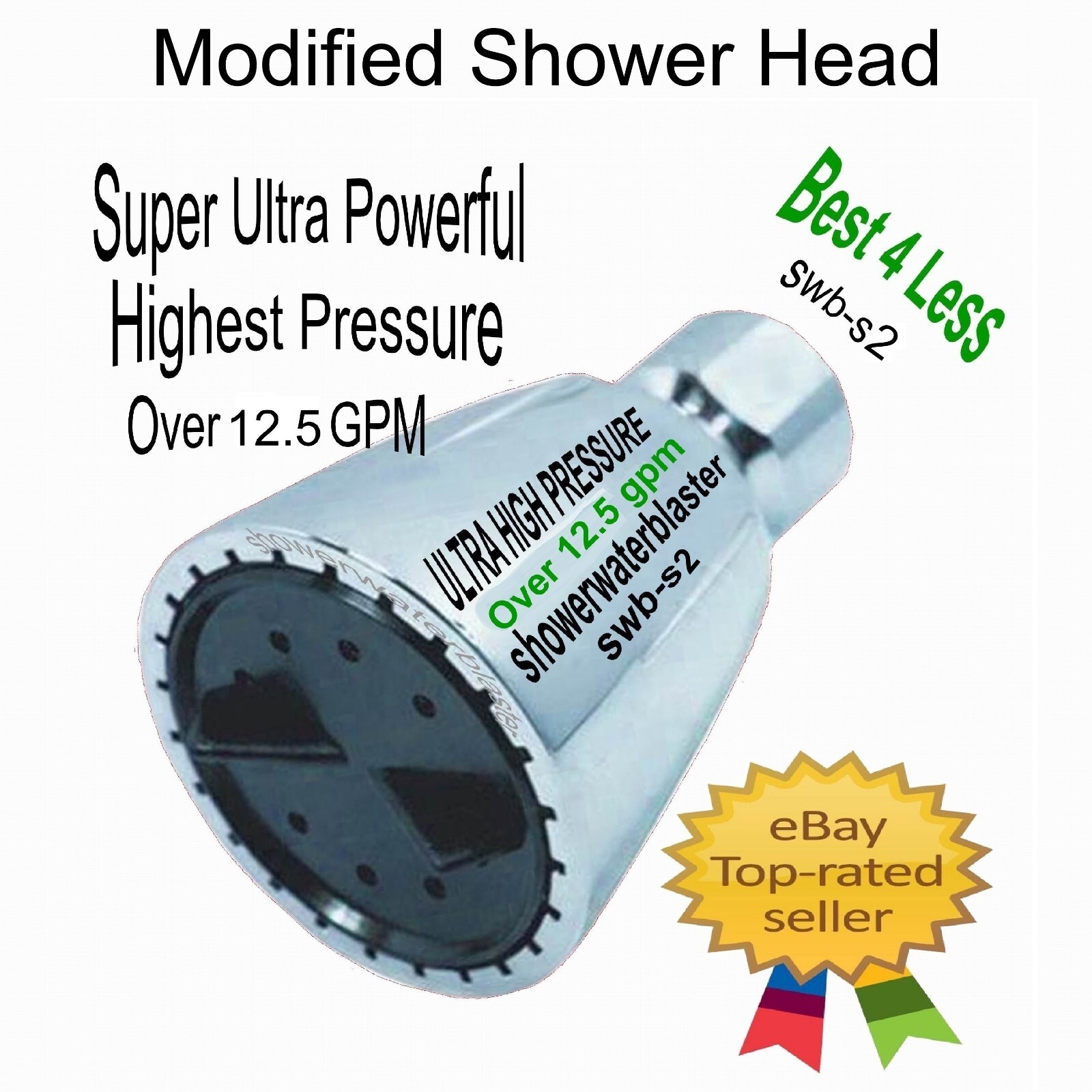The Super Highest High Pressure Shower Head You'll Ever Own This Model swb-s2