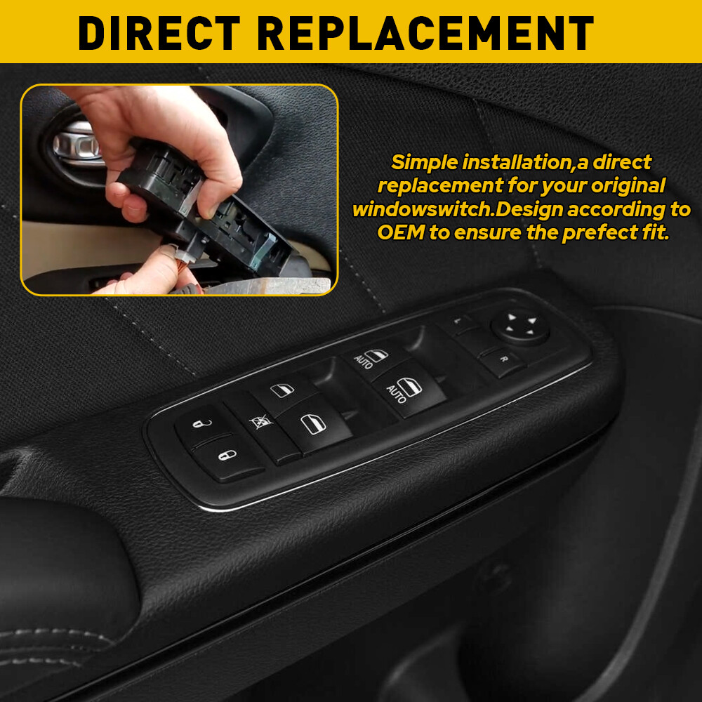 Driver Side Power Window Mirror Control Switch For 2015-2019 Dodge Charger Sedan