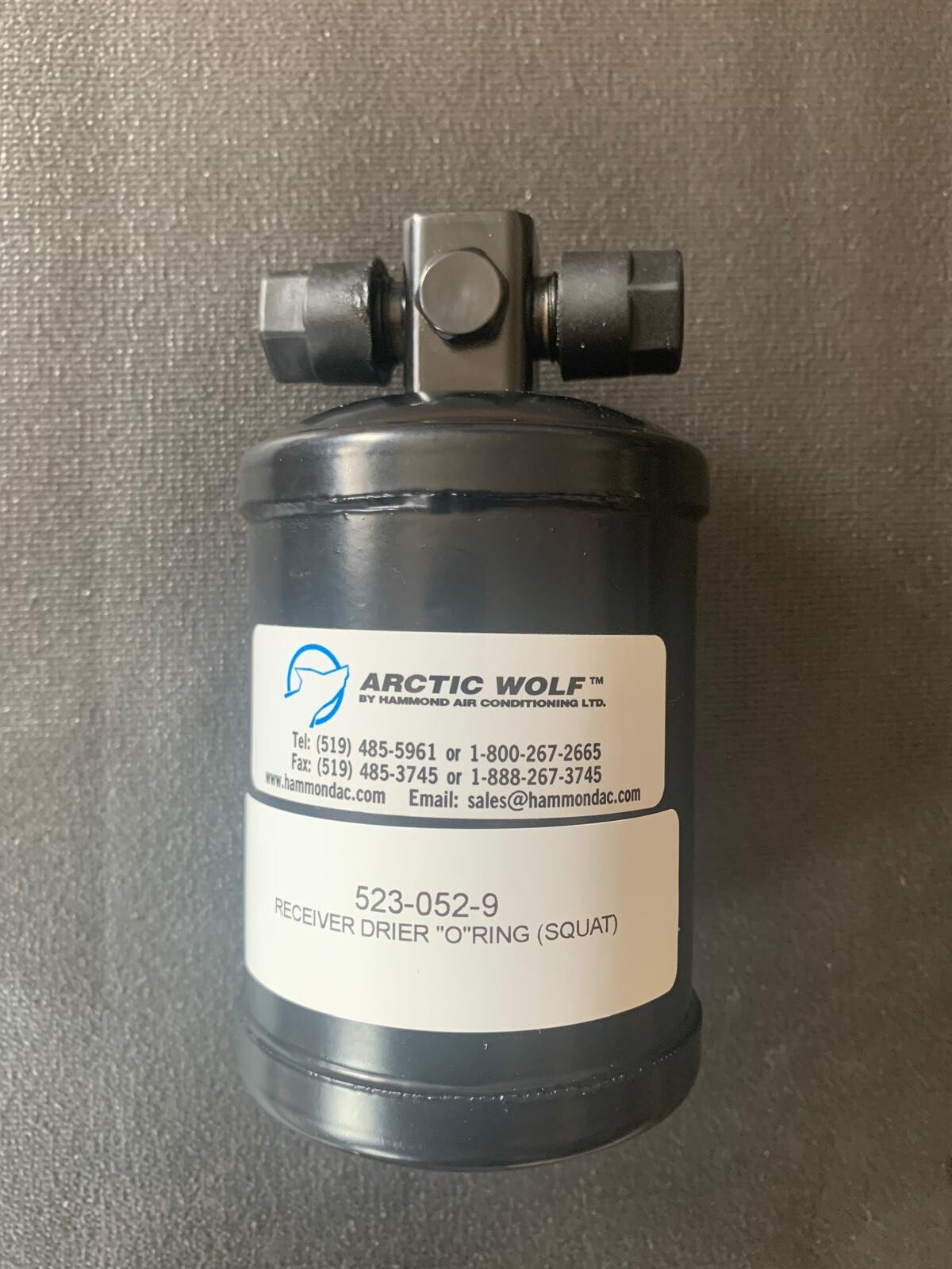 523-052-9 Receiver Drier, Arctic Wolf by Hammond Air Conditioning LTD