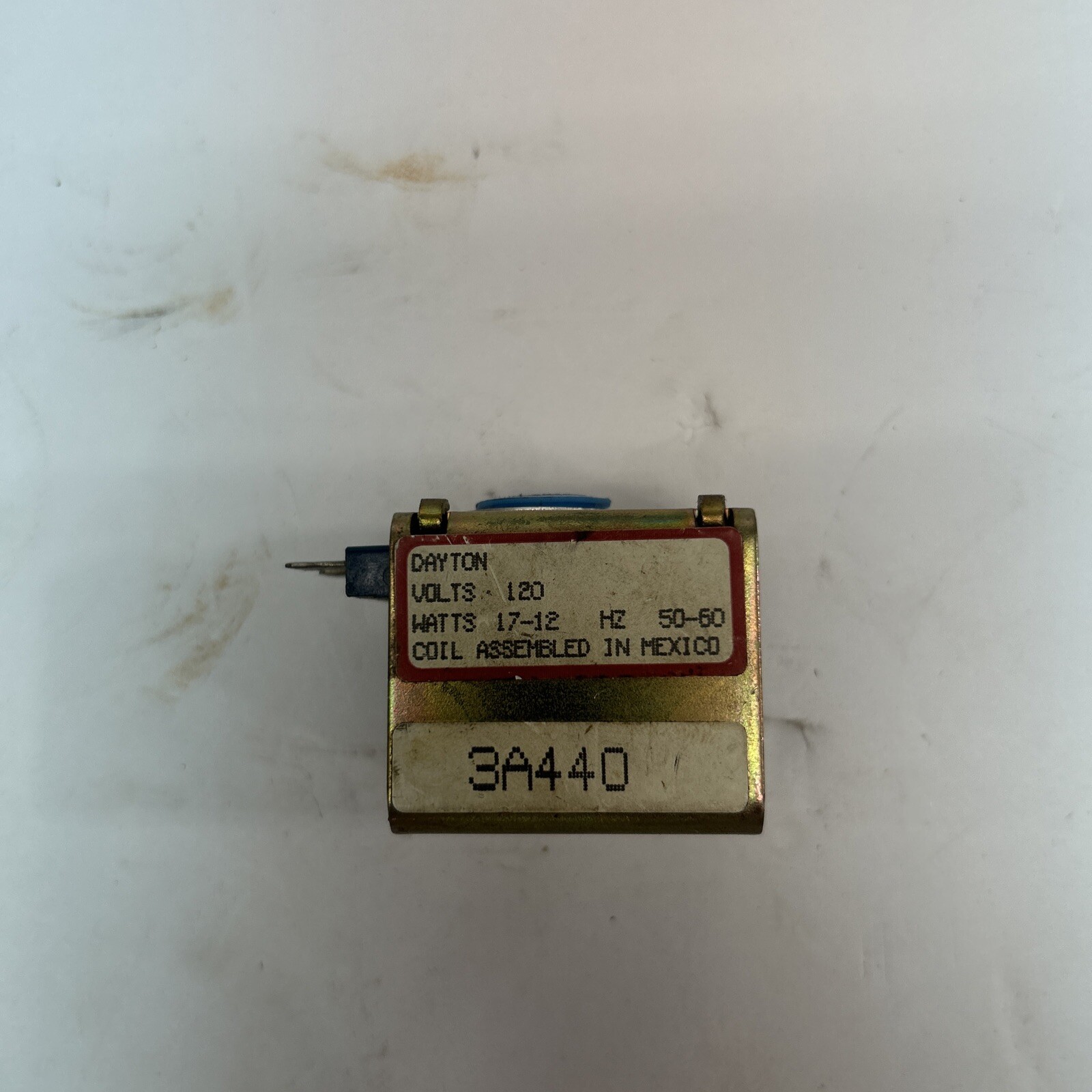 Dayton 3A440 operating coil w/spade terminals for Dayton solenoid valves, 120VAC