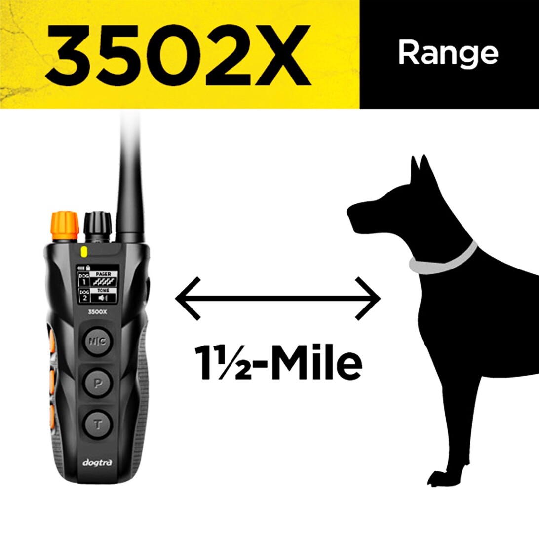 Dogtra 3502X Dual Knob 2-Dog Training Collars System
