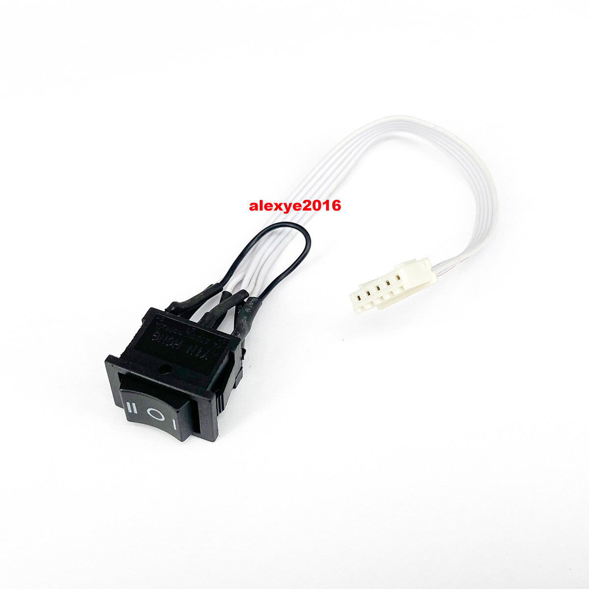 YIN HONG KCD1 Switch 6 Pins Maintained 3 Positions with 5-Holes Connector Cable