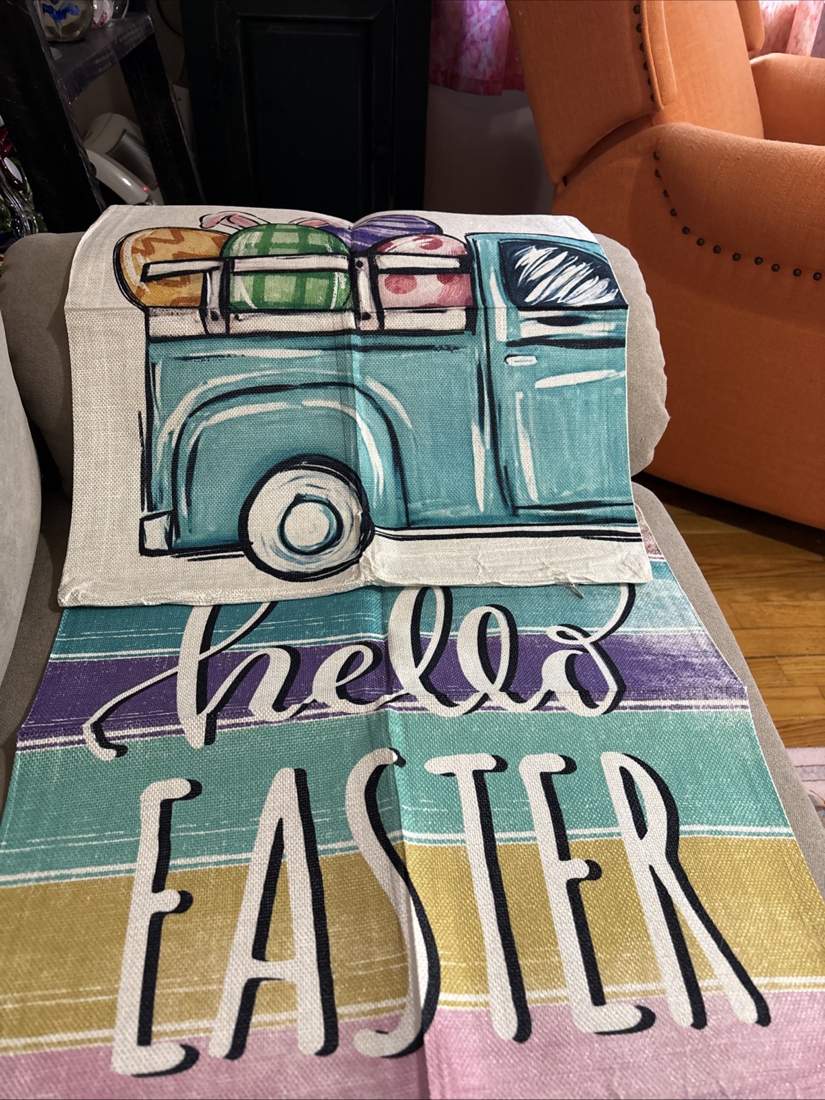 New Easter Pillow Covers 18 In X 18 In Set Of 2 New. Covers Only