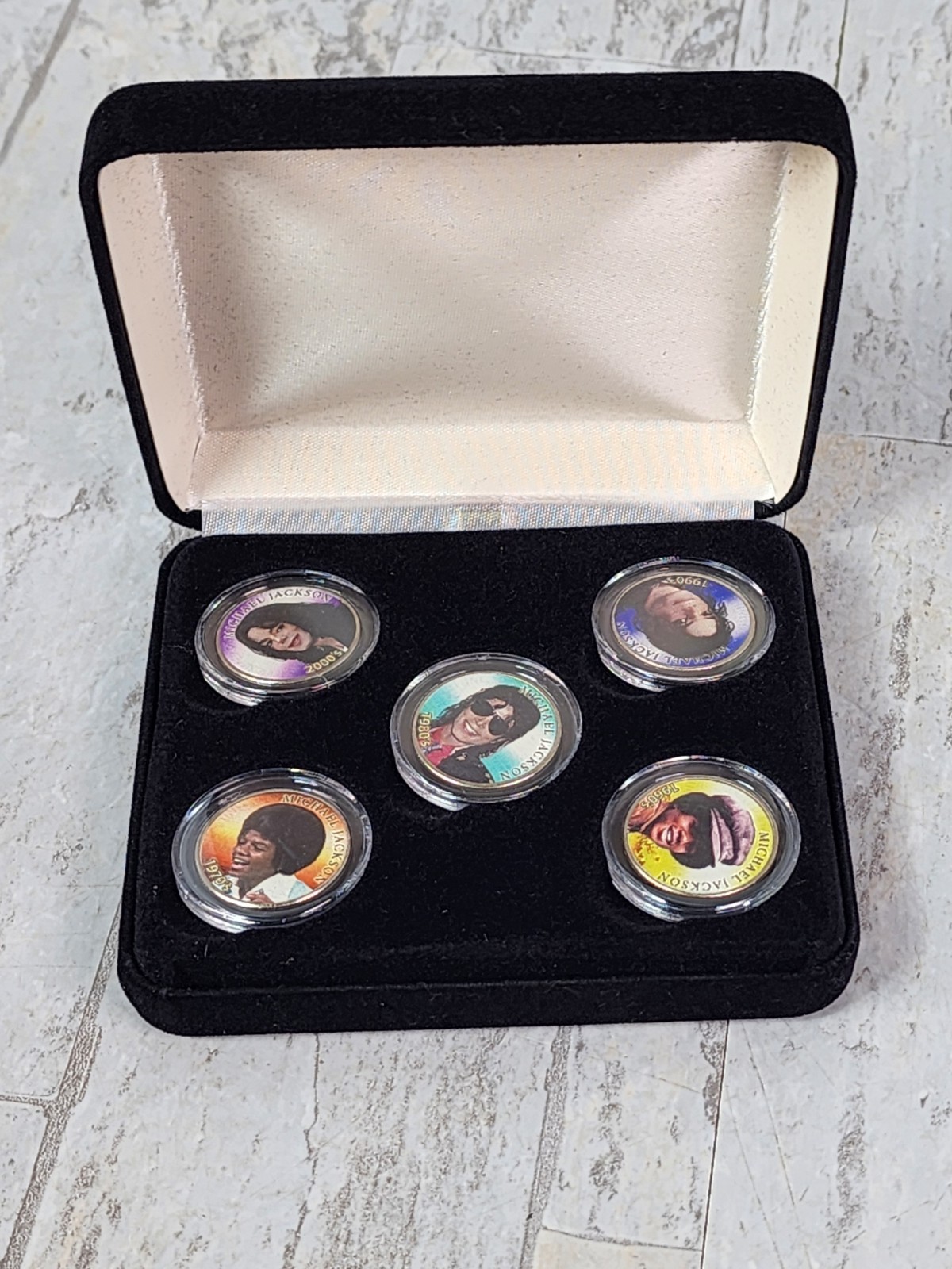 Michael Jackson Decades Coin Collection 1958-2009 (5 coins)