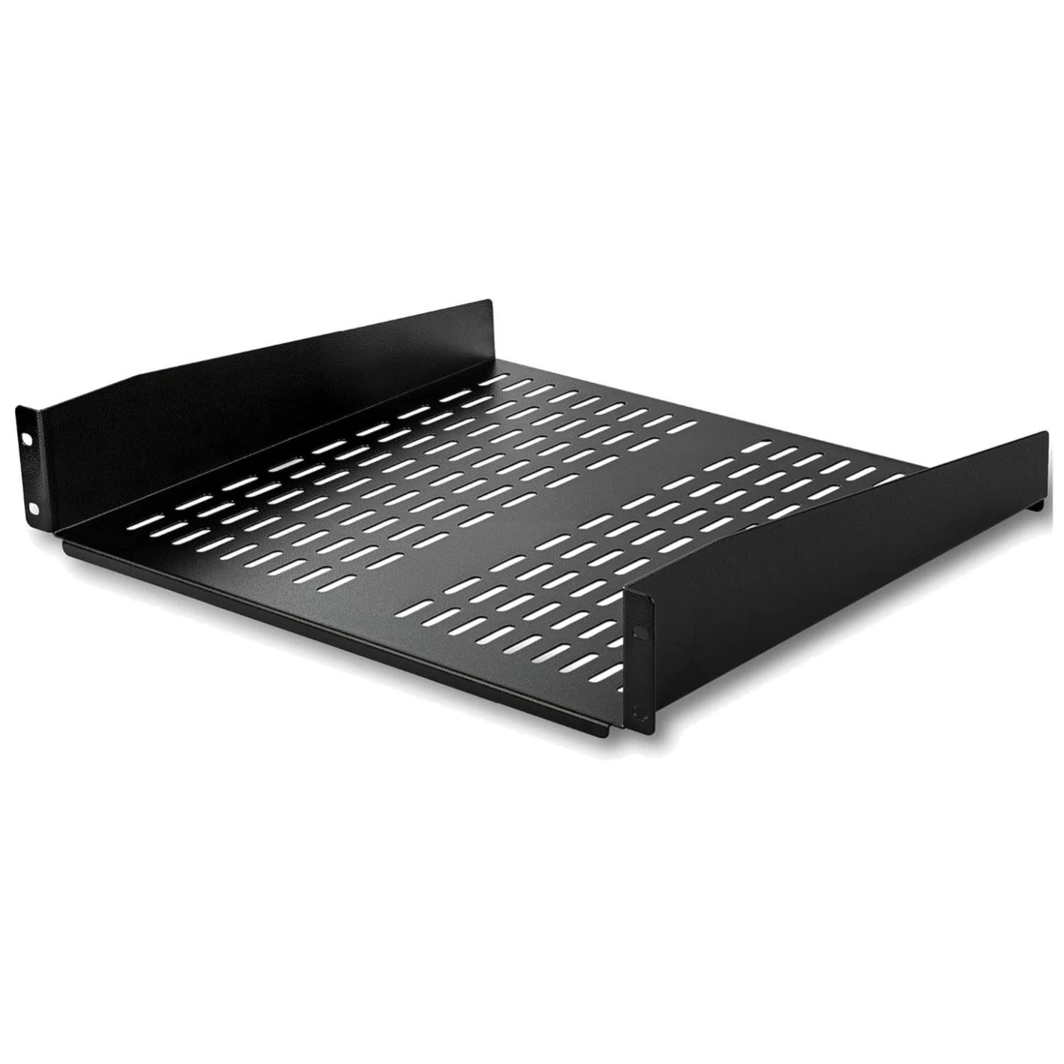 Versatile 16" Deep Rack Mount Shelf - 50lb Capacity