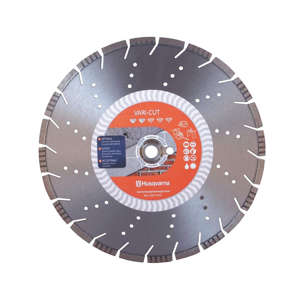 HUSQVARNA Vari-Cut S45 16 DiamondSawBlade,Diam:16",Thick:0.13" 18F686