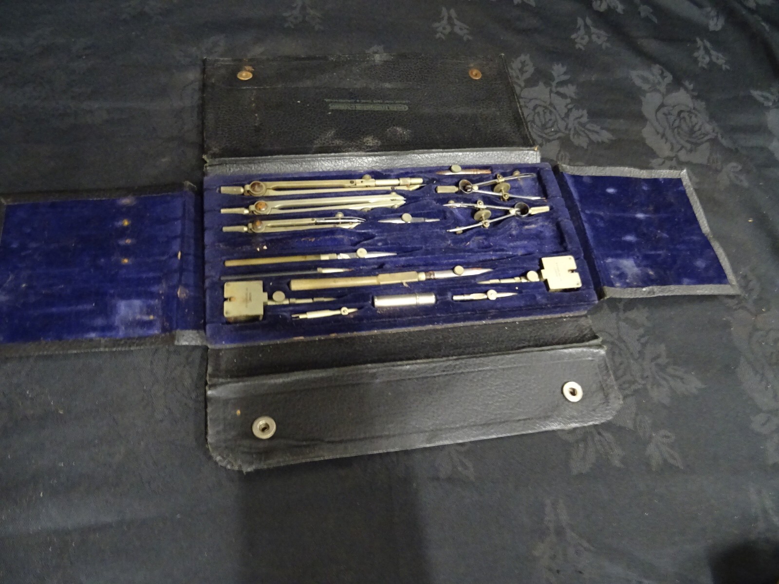 Vintage W Harling London Engineering Technical Drawing Draughtsman Compass Set