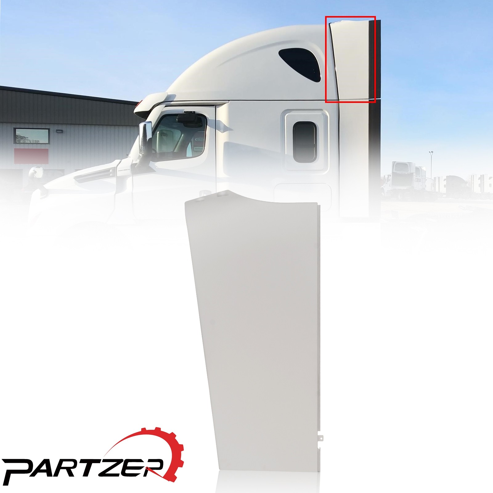 Left Cab Air Deflector Upper Fairing For Freightliner Cascadia 2018-2025