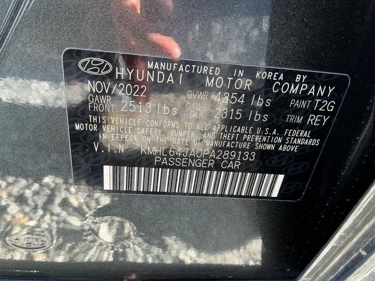 SONATA 2023 Glove Box 4927763
