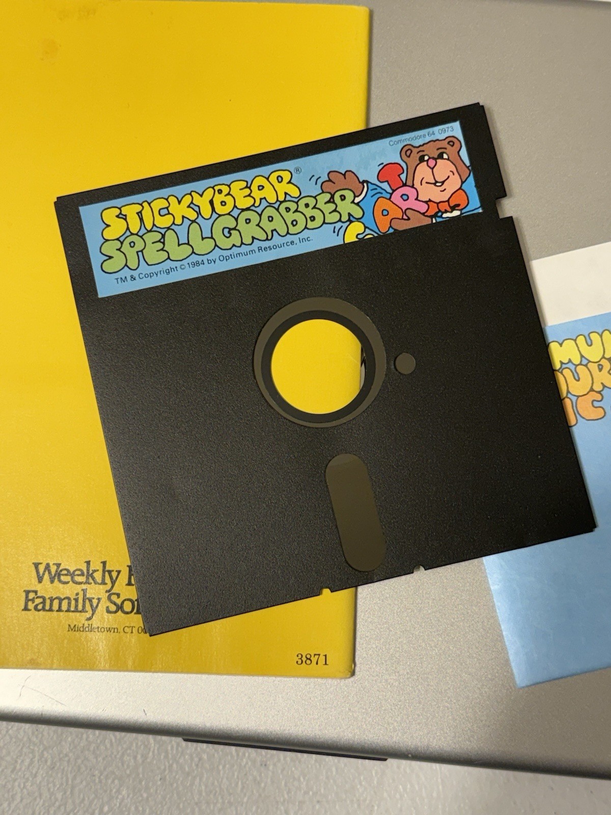 Stickybear Spellgrabber Reading Software VTG 1984 Commodore 64 W/manual