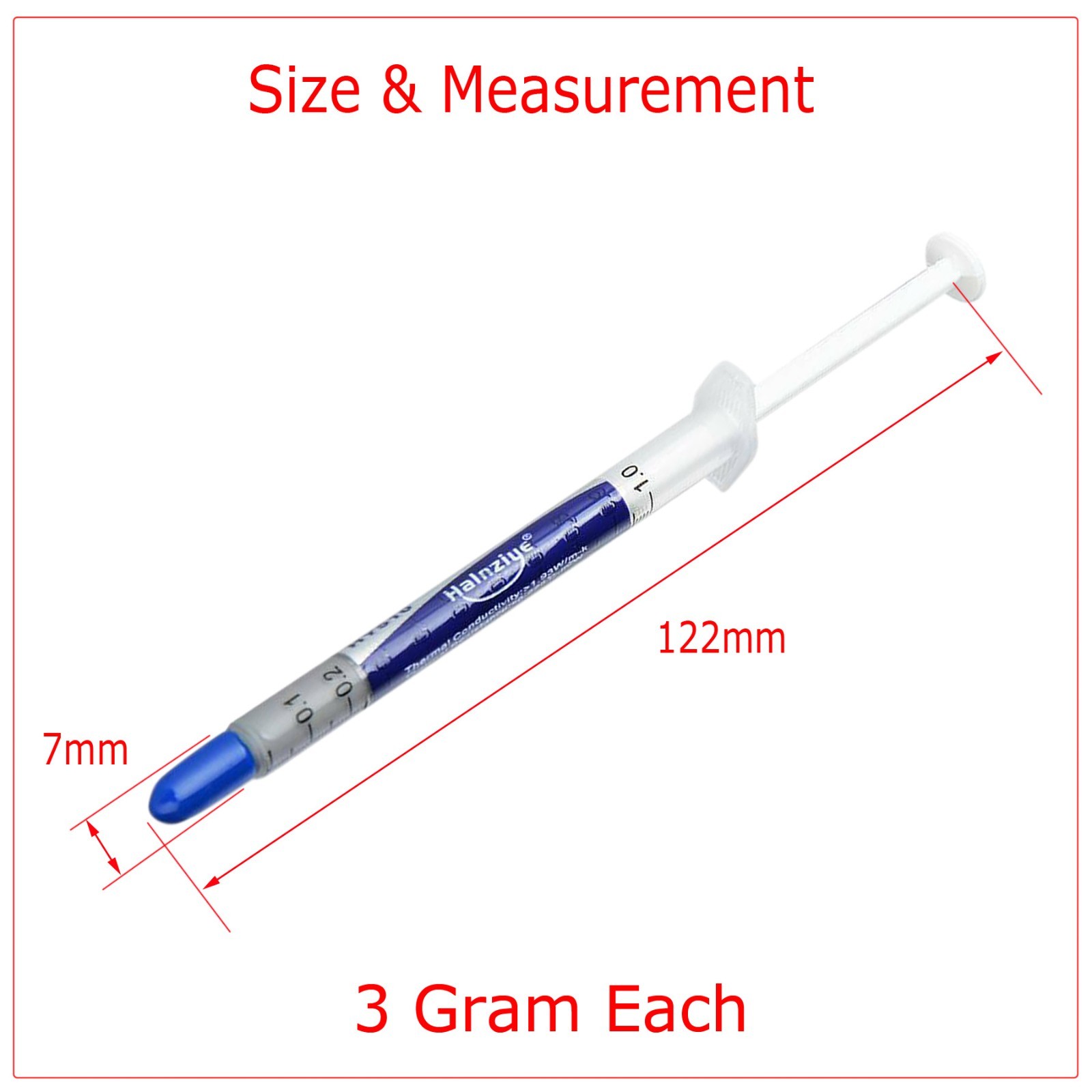 (5 Pack) Gold Thermal Grease CPU Heatsink Compound Paste Syringe 5X