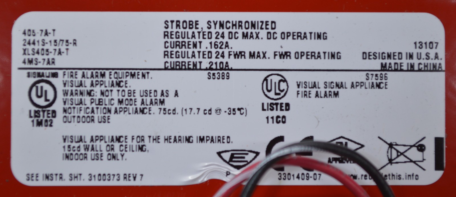 Generic 405-7A-T Synchronized Strobe *New Unused*