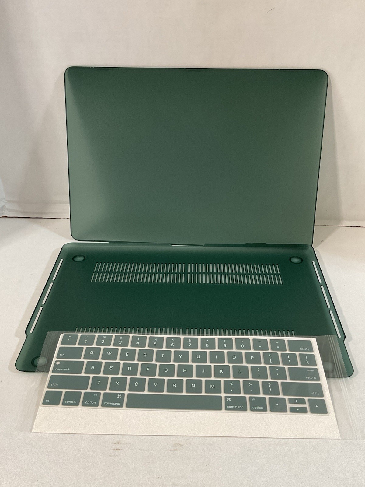 MacBook Hard Shell Cover Plus Keys Green/Clear